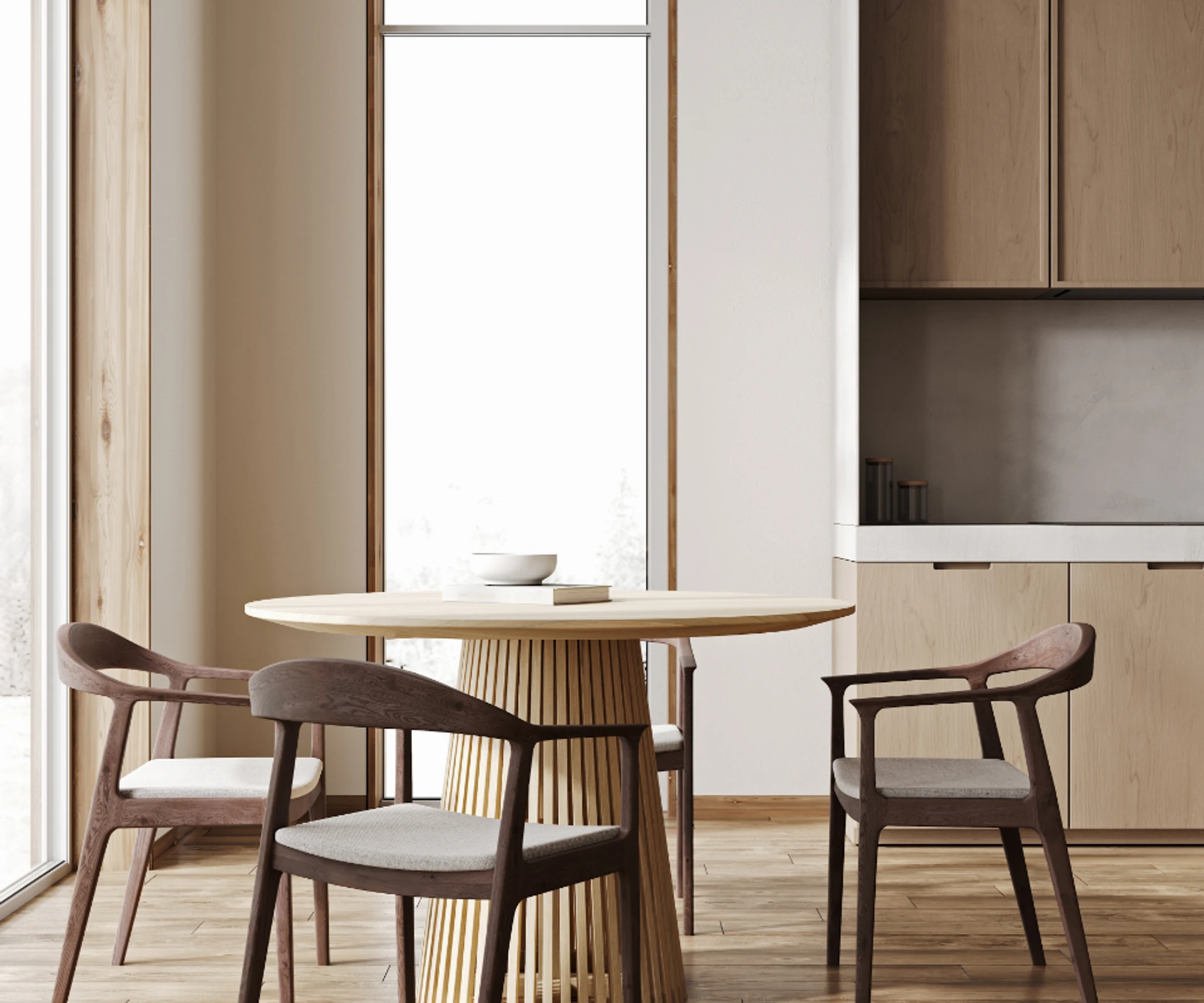 salle à manger en bois